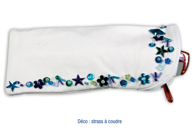 White Cotton Glasses Case - 5 - Cotton, Linen - Textiles - 10doigts.com - Coton, lin - Textiles - 10doigts.fr