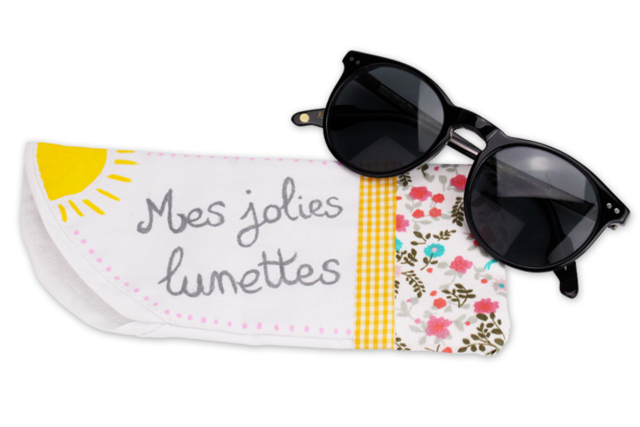 White Cotton Glasses Case - 4 - Cotton, Linen - Textiles - 10doigts.com - Coton, lin - Textiles - 10doigts.fr