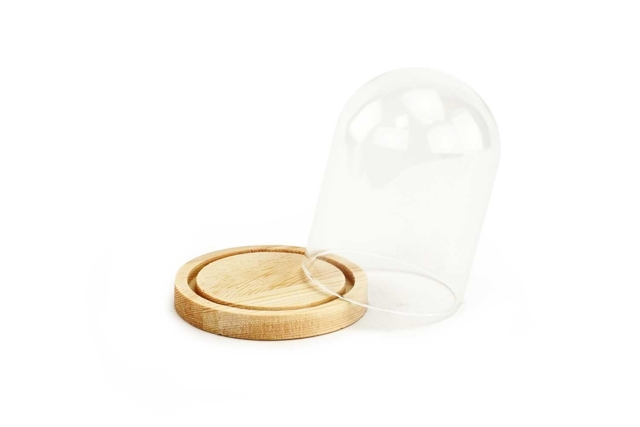 Glass Bell with Base - 3 - Snow globe, Bell - 10doigts.com - Boules à neige et cloches à décorer - 10doigts.fr