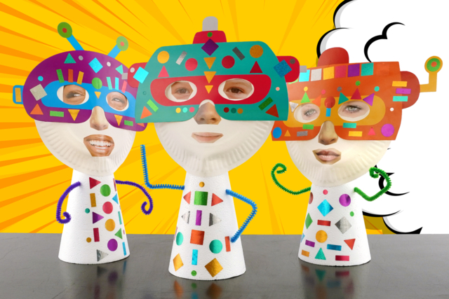 ¡Crea tu superhéroe! - Masques créatifs enfants - 10doigts.fr