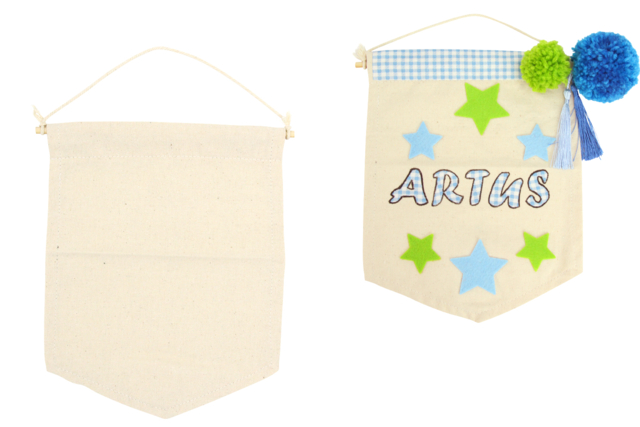 Cotton Pennant - 1 - Cotton, Linen - Textiles - 10doigts.com - Coton, lin - Textiles - 10doigts.fr