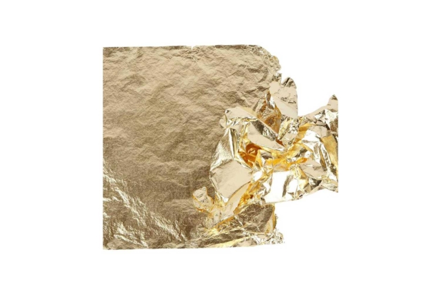 hoja cuadrada dorada - Papiers métalliques - 10doigts.fr