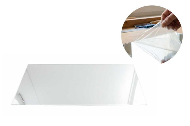Adhesive Mirror Sheet - 15 x 23 cm - 1 - Adhesive Mirrors - 10doigts.com - Miroirs à coller - 10doigts.fr