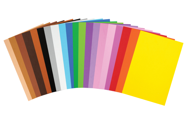 hojas de goma adhesivas 20 colores - Caoutchouc Mousse - 10doigts.fr
