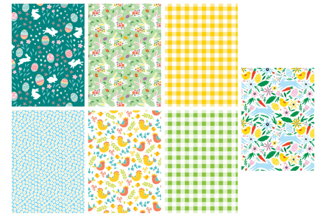 hojas motivos pascuales - Papiers saisonniers - 10doigts.fr