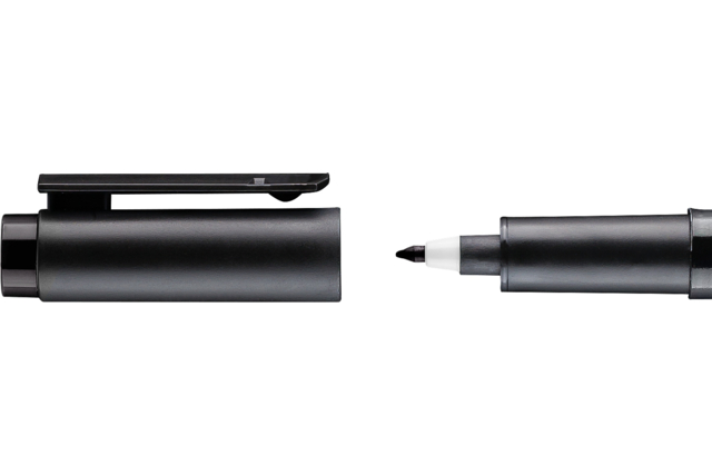 Rotulador permanente punta fina negra 0.6 mm - Feutres pointes fines : la précision pour le dessin et l'écriture - 10doigts.fr