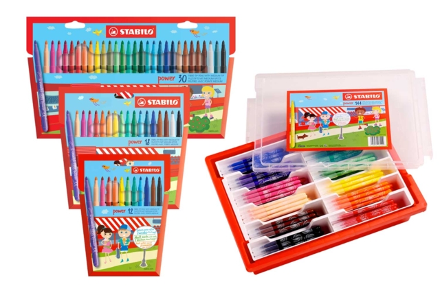 Rotuladores Stabilo Power - Puntas medias - Feutres pointes moyennes : l'outil polyvalent pour le dessin et l'école - 10doigts.fr