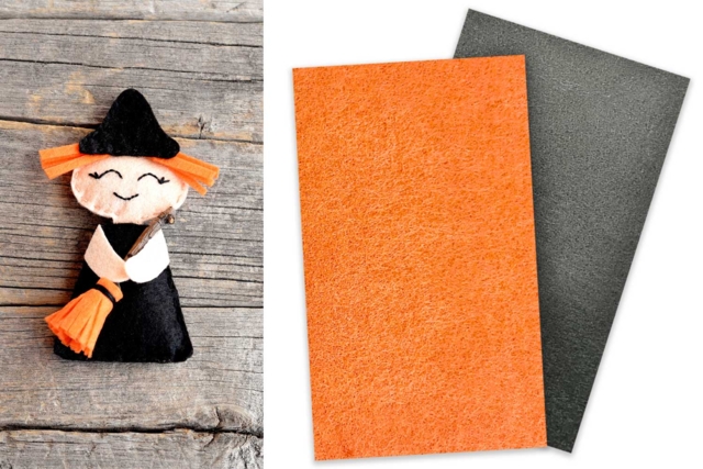 Halloween Felt, 50 x 75 cm - 1 - Felt Sheets - 10doigts.com - Feuilles de feutrine - 10doigts.fr