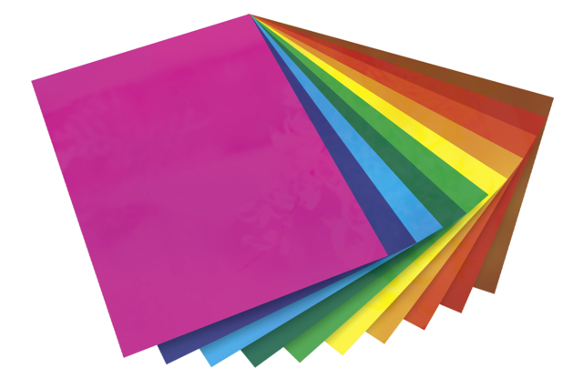 películas de colores electrostáticas - Film plastique, rhodoïd - 10doigts.fr