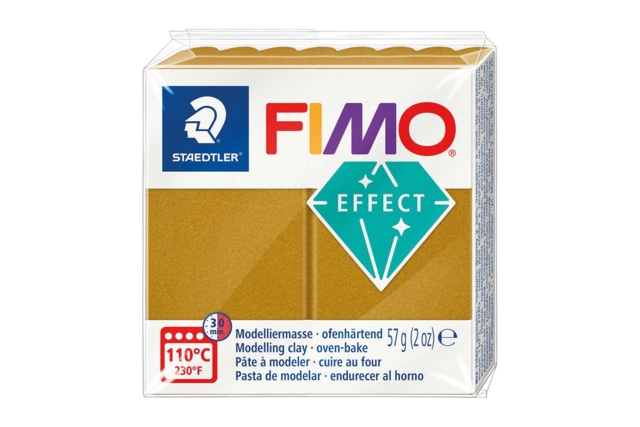 FIMO Effect Metallic - Gold (11) - 4 - Fimo Effect Clay - 10doigts.com - Pâtes Fimo Effect : donnez une dimension magique à vos modelages - 10doigts.fr