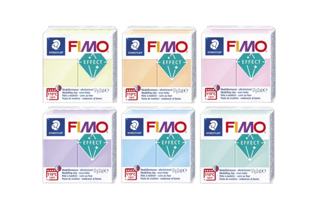 Fimo Pastel Modelling Clay - Choose Your Colors - 1 - Fimo Effect Clay - 10doigts.com - Pâtes Fimo Effect : donnez une dimension magique à vos modelages - 10doigts.fr