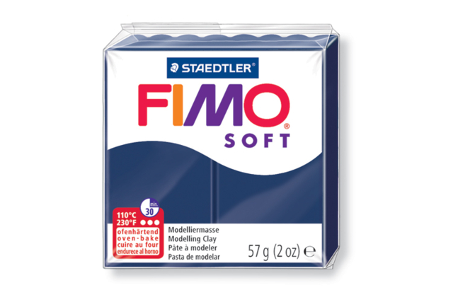 FIMO Soft - Dark Blue (35) - 1 - Fimo Soft Clay - 10doigts.com - Pâtes Fimo Soft : le modelage facile pour toutes vos créations - 10doigts.fr