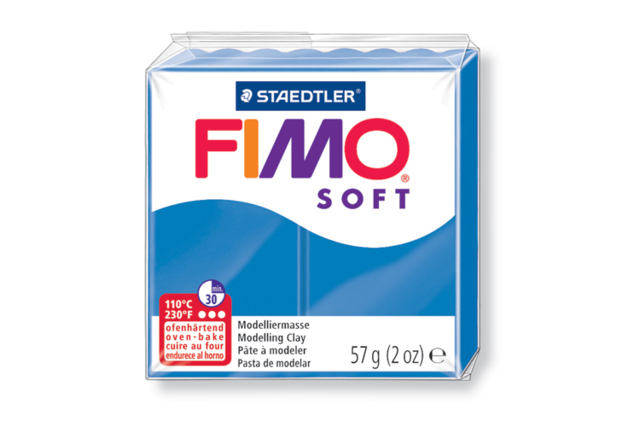 FIMO Soft - Pacific Blue (37) - 1 - Fimo Soft Clay - 10doigts.com - Pâtes Fimo Soft : le modelage facile pour toutes vos créations - 10doigts.fr