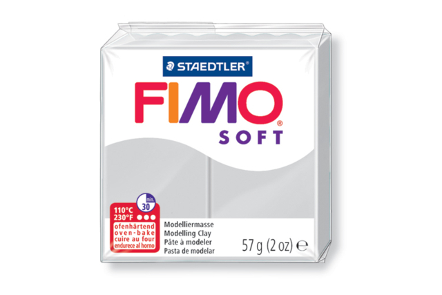 FIMO Soft - Grey (80) - 1 - Fimo Clay per Unit - 10doigts.com - Pâte Fimo à l'unité : composez votre palette sur-mesure - 10doigts.fr