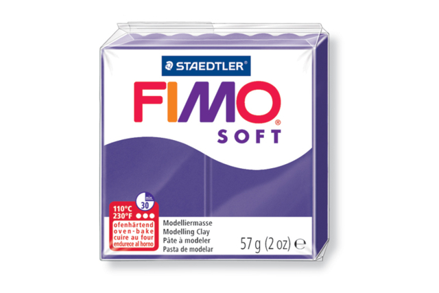 FIMO Soft - Plum (63) - 1 - Fimo Soft Clay - 10doigts.com - Pâtes Fimo Soft : le modelage facile pour toutes vos créations - 10doigts.fr
