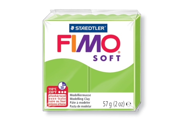 FIMO Soft - Apple Green (50) - 1 - Fimo Soft Clay - 10doigts.com - Pâtes Fimo Soft : le modelage facile pour toutes vos créations - 10doigts.fr
