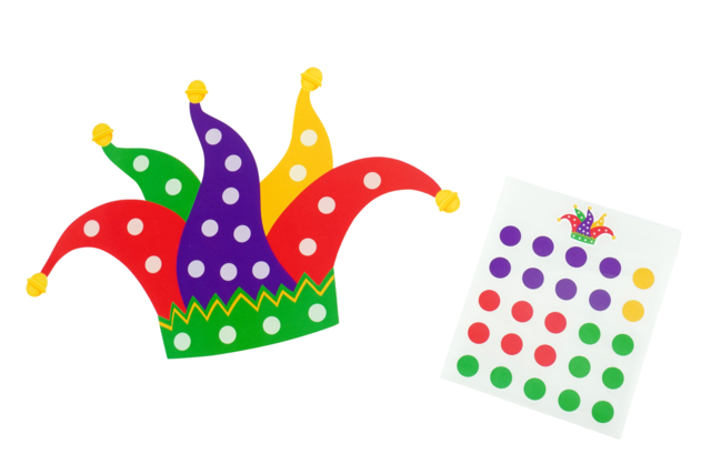 Formas de Carnaval + gomets – Pack de 5 formas - Kits créatifs Carnaval - Activités manuelles et de bricolage pour Carnaval - 10doigts.fr