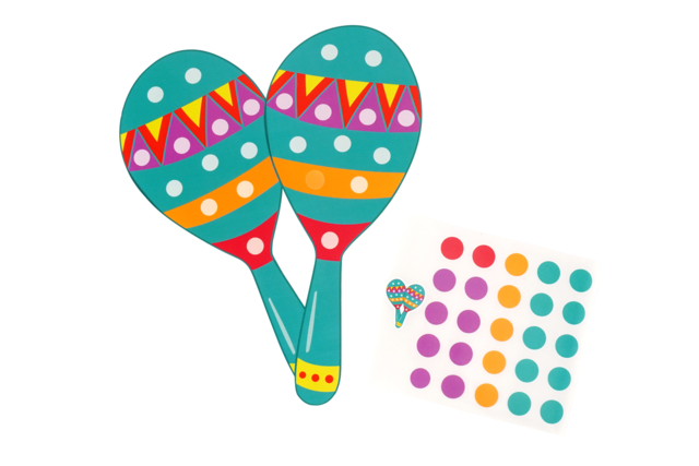 Formas de Carnaval + gomets – Pack de 5 formas - Kits créatifs Carnaval - Activités manuelles et de bricolage pour Carnaval - 10doigts.fr