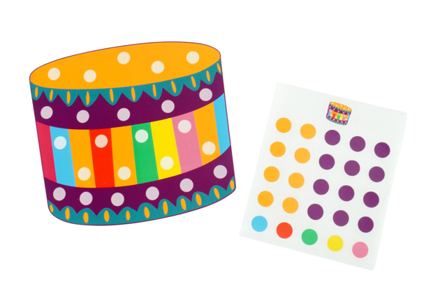 Formas de Carnaval + gomets – Pack de 5 formas - Kits créatifs Carnaval - Activités manuelles et de bricolage pour Carnaval - 10doigts.fr