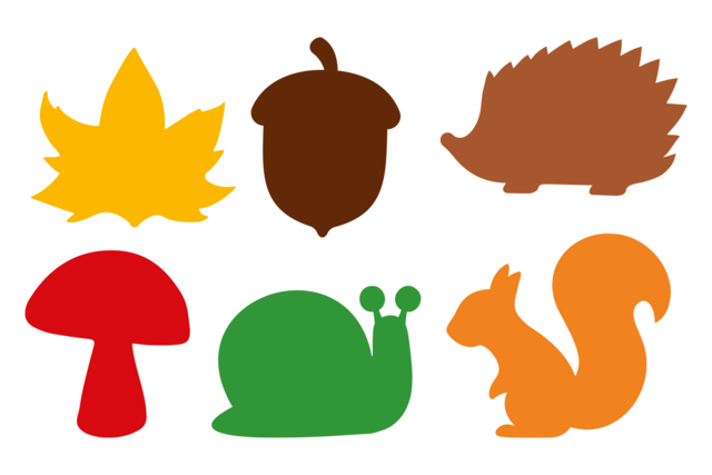 Formas de otoño en cartón resistente - 60 unidades - Formes en carte forte - 10doigts.fr
