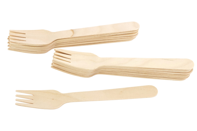 tenedores de madera 16 cm - Objets en bois à décorer pour la cuisine - 10doigts.fr