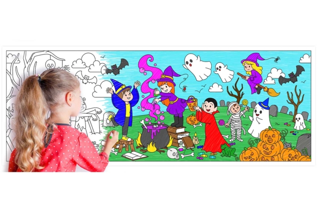 Giant Halloween Mural - Papiers Grands Formats - 10doigts.fr
