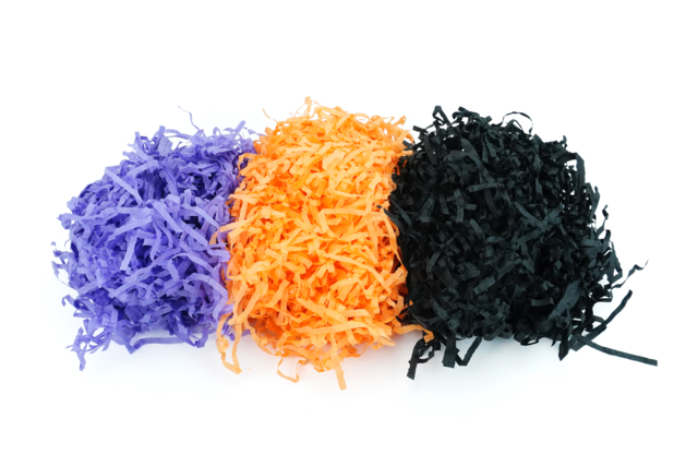 Paper Grass Frizz: Orange, Black, Purple - 1 - Halloween Creative Accessories - 10doigts.com - Accessoires créatifs Halloween - 10doigts.fr