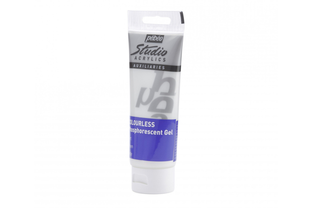 Glow in the Dark Phosphorescent Gel Pebeo, 100 ml - 3 - Fluorescent and Phosphorescent Paint - 10doigts.com - Peinture fluo et phosphorescente : de la couleur de jour comme de nuit - 10doigts.fr