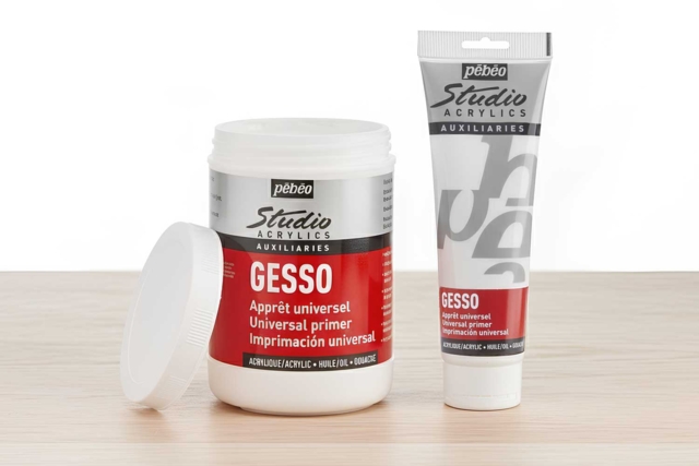 gesso blanco pébéo - Gesso pour peinture et préparation des supports - 10doigts.fr