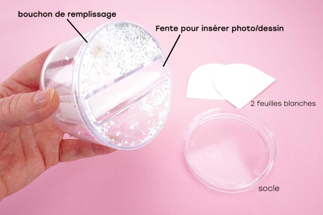Snow Globe to Decorate - 4 - Snow globe, Bell - 10doigts.com - Boules à neige et cloches à décorer - 10doigts.fr