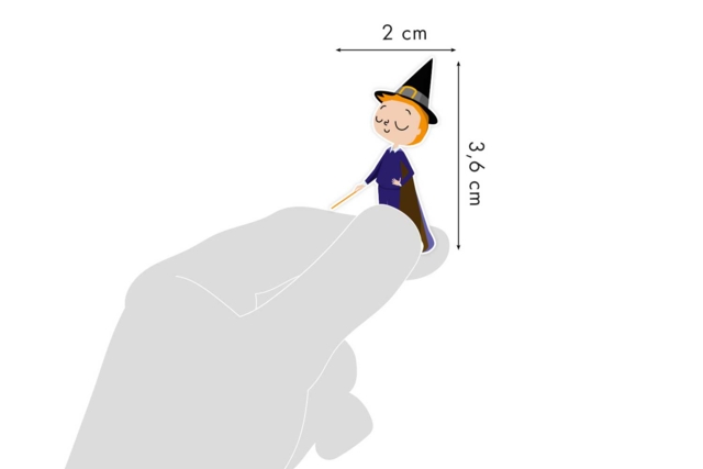 3D Epoxy Stickers - Witches - 2 - Halloween Stickers - 10doigts.com - Gommettes Halloween - 10doigts.fr