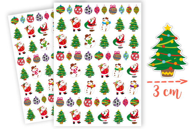 Christmas Stickers - 116 pcs - 1 - Christmas Stickers - 10doigts.com - Gommettes de Noël - 10doigts.fr