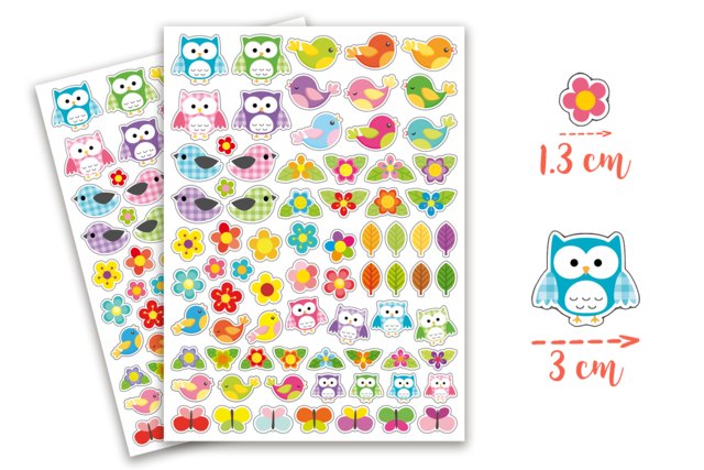 Nature Stickers - 152 pcs - 1 - Animal Stickers - 10doigts.com - Des gommettes animaux pour créer et apprendre dès la maternelle - 10doigts.fr
