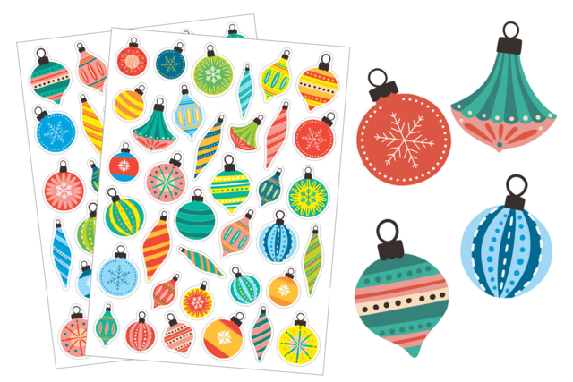 Christmas Stickers - 72 pcs - 1 - Christmas Stickers - 10doigts.com - Gommettes de Noël - 10doigts.fr