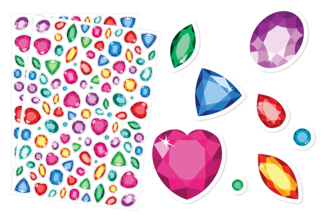 Gemstone Stickers - 226 pcs - 1 - Fancy Stickers - 10doigts.com - Stickers fantaisies : personnalisez toutes vos créations - 10doigts.fr