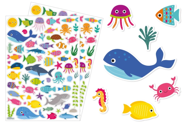 Fun Fish Stickers - 84 pcs - 1 - Animal Stickers - 10doigts.com - Des gommettes animaux pour créer et apprendre dès la maternelle - 10doigts.fr