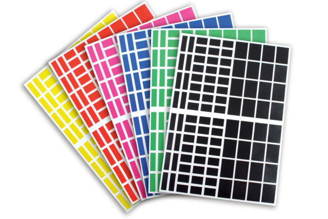 Rectangular Stickers - 1728 pcs - 1 - Assorted Shapes Stickers - 10doigts.com - Gommettes formes assorties : un univers pour créer sans limite - 10doigts.fr