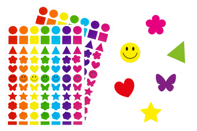 Educational Stickers Shapes and Colors - 770 pcs - 1 - Educational Stickers - 10doigts.com - Gommettes pédagogiques : apprendre, grandir et s'éveiller par le jeu - 10doigts.fr