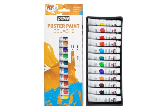 Pebeo Fine Gouache - 12 Pieces - 3 - Liquid Gouache Paint - 10doigts.com - Peinture gouache liquide : des couleurs vives qui s'enlèvent à l'eau - 10doigts.fr