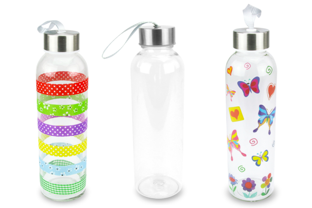 Glass Water Bottle - 3 - Glass Supports - 10doigts.com - Supports en Verre - 10doigts.fr
