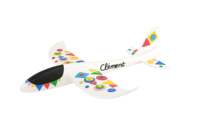 Gran avión de porexpán blanco a decorar - Formes à décorer - Polystyrène - 10doigts.fr
