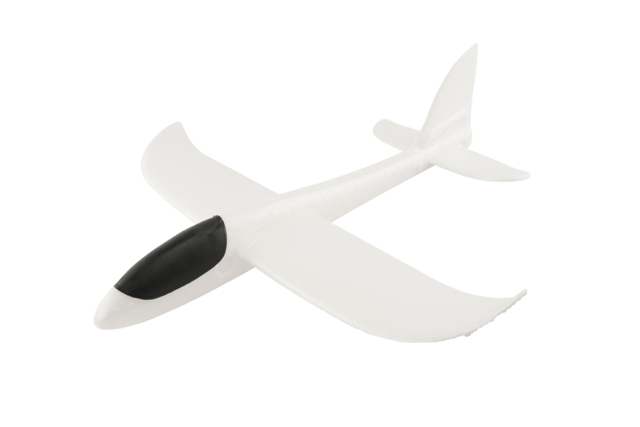 Gran avión de porexpán blanco   - Formes à décorer - Polystyrène - 10doigts.fr
