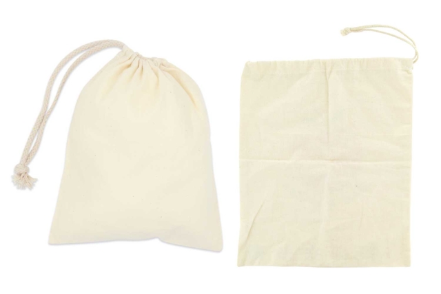 Large Cotton Drawstring Bag - 35 x 25 cm - 1 - Cotton, Linen - Textiles - 10doigts.com - Coton, lin - Textiles - 10doigts.fr
