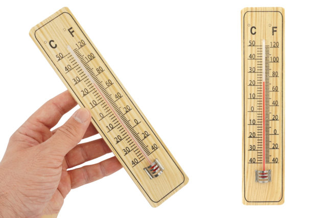 Large Wooden Thermometer - 1 - Wooden Objects for the Home - 10doigts.com - Thermomètres à décorer et à fabriquer - 10doigts.fr