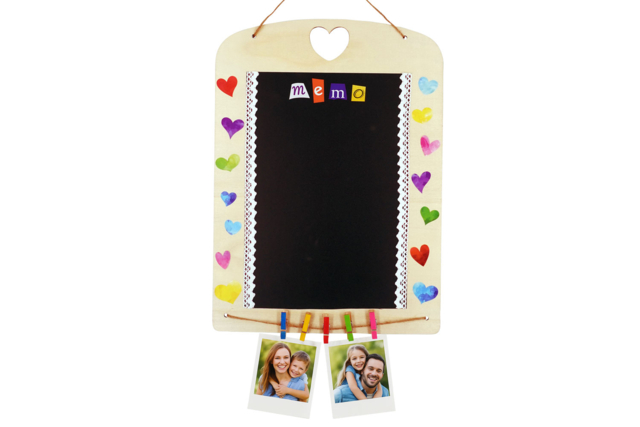 Large Wooden Memo to Assemble - 2 - Wooden Chalkboards - 10doigts.com - Ardoise en bois à décorer - 10doigts.fr