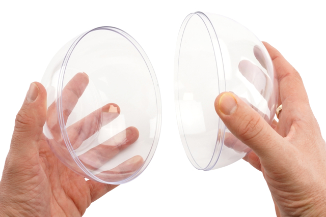 Large Transparent Plastic Ball for Display - 4 - Snow globe, Bell - 10doigts.com - Boules à neige et cloches à décorer - 10doigts.fr