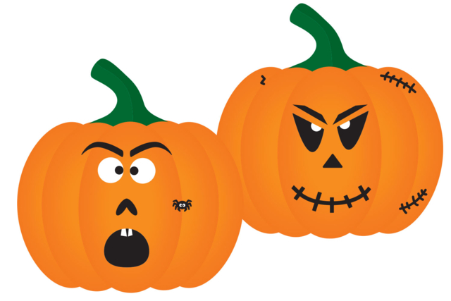 calabazas grandes decoradas - Kits créatifs Halloween - 10doigts.fr