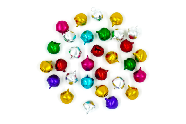 Assorted Color Jingle Bells - 30 Pieces - 2 - Jingle Bells and Chimes - 10doigts.com - Grelots et clochettes - 10doigts.fr
