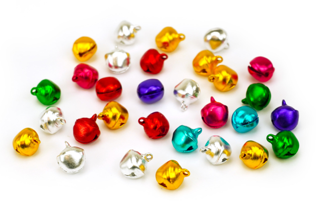 Assorted Color Jingle Bells - 30 Pieces - 1 - Jingle Bells and Chimes - 10doigts.com - Grelots et clochettes - 10doigts.fr