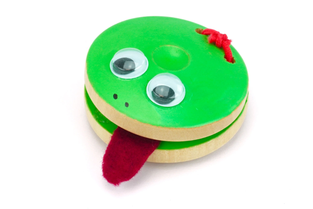 Wooden Castanets - 2 Pieces - 2 - Wooden Instruments - 10doigts.com - Instruments de musique en bois à décorer - 10doigts.fr